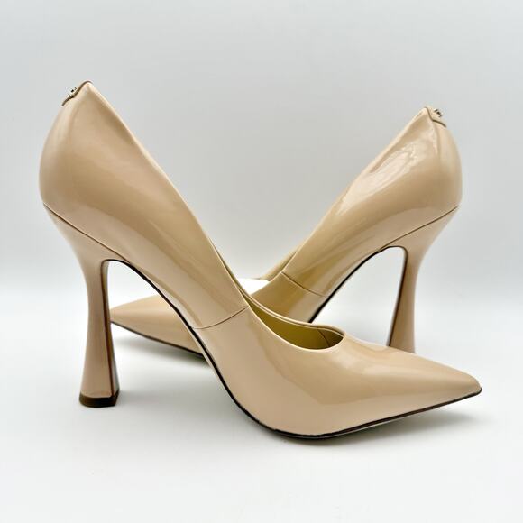 Sam Edelman Womens Antonia Pumps US 7.5 M EU 37.5 Beige Patent Leather NIB - Picture 5 of 13
